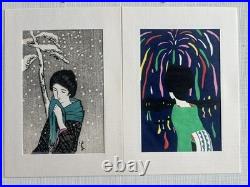 Takehisa Yumeji Woodblock Postcard Collection 22/24 Complete Kato Hanga Institut