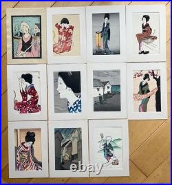 Takehisa Yumeji Woodblock Postcard Collection 22/24 Complete Kato Hanga Institut