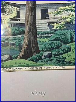 Takeji Asano woodblock print Early summer in Sanzen-in Temple in Kyoto