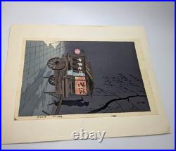 Tokuriki Tomikichiro Soba Vendor Woodblock Print Oban