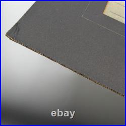 Tokuriki Tomikichiro'Soba Vendor' Woodblock print matted As is Fair condition