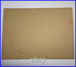 Tokuriki Tomikichiro'Soba Vendor' Woodblock print matted As is Fair condition