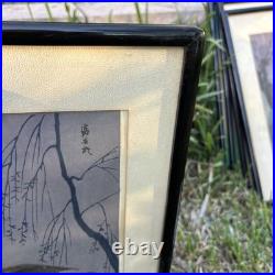 Tomikichiro Tokuriki Soba Noodle Cart Vendor Japanese Woodblock Print 1950 Frame