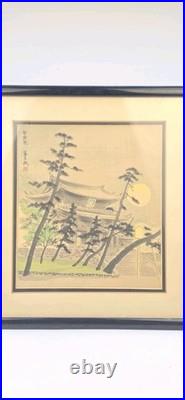 Tomikichiro Tokuriki Woodblock Print Chion-in Temple Full Moon Japanese Shin Han