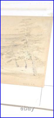 Tomikichiro Tokuriki Woodblock Print Chion-in Temple Full Moon Japanese Shin Han
