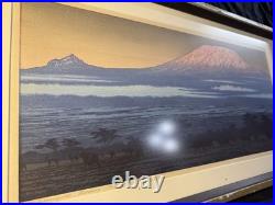 Toshi Yoshida Kilimanjaro, Morning Original Woodblock Print, 128/600 Signed