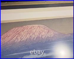 Toshi Yoshida Kilimanjaro, Morning Original Woodblock Print, 128/600 Signed