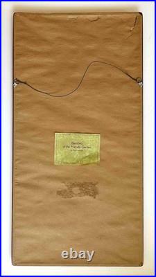 Toshi Yoshida -Original Large Japanese Woodblock Bamboo Friendly Garden Series