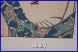 Toyohara Kunichika (1835-1900) Otani Tomoemon Woodblock Print Japan