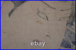 Toyohara Kunichika (1835-1900) Otani Tomoemon Woodblock Print Japan