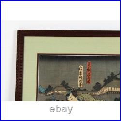 Toyokuni lll Kunisada (1786-1864) Antique Woodblock Print On Rice Paper