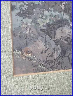 Tsuchiya Koitsu Antique Fine Japanese Woodblock Print Sacred Bridge at Nikko