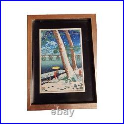 Tsuchiya Koitsu Arashiyama Framed Woodblock Print Vintage Japanese Art