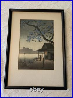 Tsuchiya Koitsu Japanese Shin-hanga Woodblock Print 1939 Ueno Shinobazu Pond