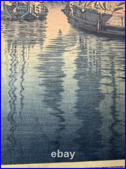 Tsuchiya Koitsu Tomonotsu Inland Sea 1940 Woodblock Watanabe Round Seal
