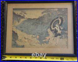 UTAGAWA KUNISADA (TOYOKUNI III) Woodblock Print Japan C. 1840
