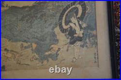 UTAGAWA KUNISADA (TOYOKUNI III) Woodblock Print Japan C. 1840