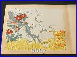 Ukiyo-e Japanese Woodblock Print Book Ehon KANO School Masterpiece 33×43 Showa