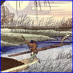 Ukiyo-e Japanese Woodblock Print Utagawa Hiroshige Selected Flowers 390x263mm