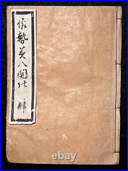 Ukiyo-e Shunga Book Woodblock Print Original 11 pic 19th century antique AB11903