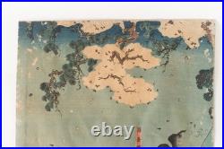 Ukiyoe Japanese woodblock print Battle of Ichinotani Kuniyoshi Utagawa (K01024)