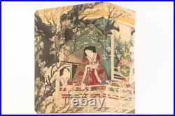 Ukiyoe Japanese woodblock print Plum Garden Chikanobu Yoshu (K00912)