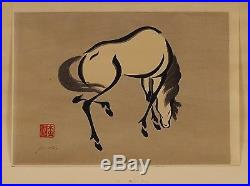 Urushibara Mokuchu (1888-1953) Japanese Woodblock Print c. 1930 Signed