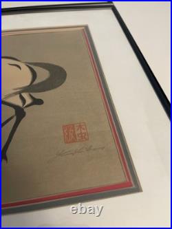 Urushibara Mokuchu White Horse Woodblock Print 1930s Lot Of Two
