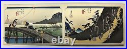 Utagawa Hiroshige 53 Stations of the Tokaido Book, 55 Original woodblock prints