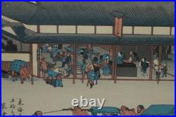 Utagawa Hiroshige Famous Rest House at Kusatsu Japanese Woodblock Print