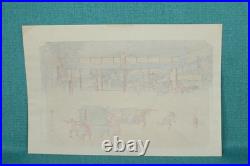 Utagawa Hiroshige Famous Rest House at Kusatsu Japanese Woodblock Print