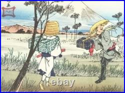 Utagawa Hiroshige Japanese Ukiyo-e Woodblock Print 69th Station of Kiso Edo