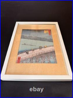 Utagawa Hiroshige Set of 3 Matted & Framed Japanese Woodblock-Style Prints