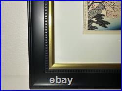Utagawa Hiroshige Uchida Art Print Cherry Blossoms Matted Framed 24 x 18