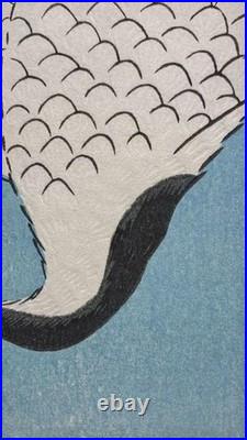 Utagawa Hiroshige Ukiyo-e Woodblock Print 100 Famous Views of Edo Cranes Edo