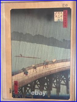 Utagawa Hiroshige Ukiyo-e Woodblock Print One Hundred Famous Views of Edo Edo