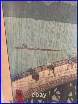 Utagawa Hiroshige Ukiyo-e Woodblock Print One Hundred Famous Views of Edo Edo