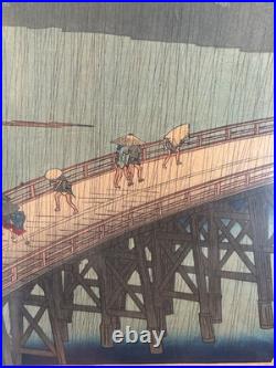 Utagawa Hiroshige Ukiyo-e Woodblock Print One Hundred Famous Views of Edo Edo