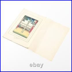 Utagawa Hiroshige Woodblock Print One Hundred Famous Views of Edo Showa
