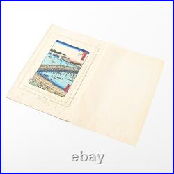 Utagawa Hiroshige Woodblock Print One Hundred Famous Views of Edo Showa