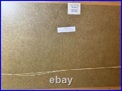 Utagawa Kunisada (1786 1865) Triptych Samurai In A Garden Woodblock Framed