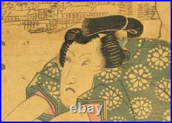 Utagawa Kunisada (1786-1865) Woodblock prints 2pcs / Iwai Kumesaburo
