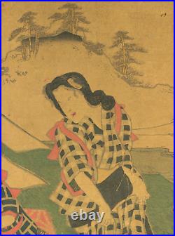 Utagawa Kunisada Original Woodblock print Bijin-ga Washing Scenery OW130