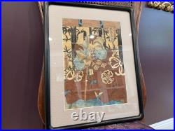 Utagawa Kunisada Samurai Japanese Woodblock Toyokuni III Ukiyo-e Edo Period