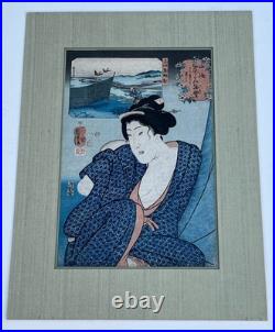 Utagawa Kuniyoshi (1797-1861) Portrait of a Woman Original Woodblock Print