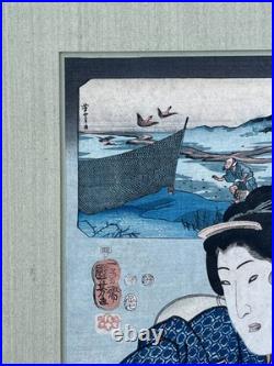 Utagawa Kuniyoshi (1797-1861) Portrait of a Woman Original Woodblock Print