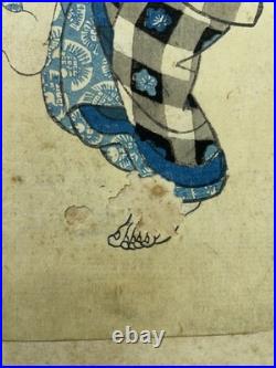 Utagawa Kuniyoshi Original Japanese Woodblock Print Edo Period Samurai Scene Utagawa Kuniyoshi Original Japanese Woodblock Print Edo Period Samurai Scene