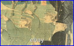 Utagawa Sadahide (1807-1879) Original Woodblock prints / Yokohama Port on Sunday