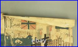 Utagawa Sadahide (1807-1879) Original Woodblock prints / Yokohama Port on Sunday