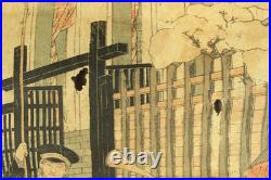 Utagawa Sadahide (1807-1879) Original Woodblock prints / Yokohama Port on Sunday